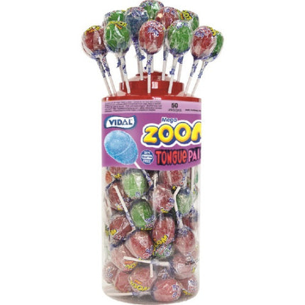 Zoom Tongue Painter Lollies 50 Count