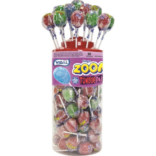 Zoom Tongue Painter Lollies 50 Count