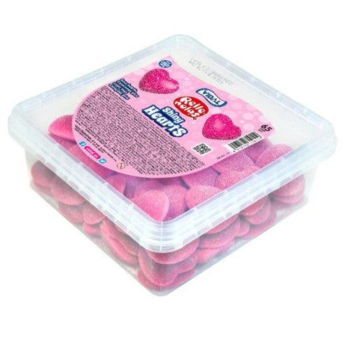 Vidal Jelly Filled Shiny Red Hearts 75 Count
