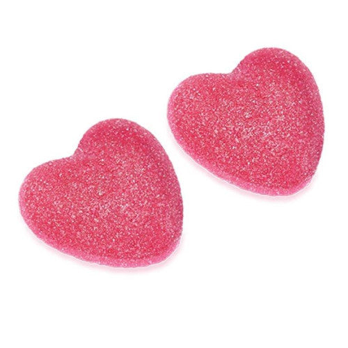 Vidal Jelly Filled Shiny Red Hearts 75 Count