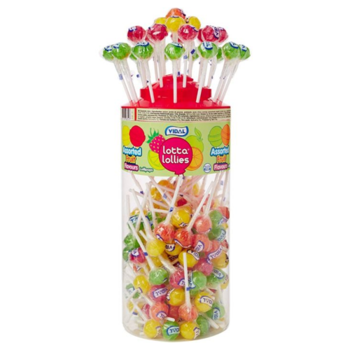 Lotta Lolly Assorted Fruit Lollies Lollies 150 Count