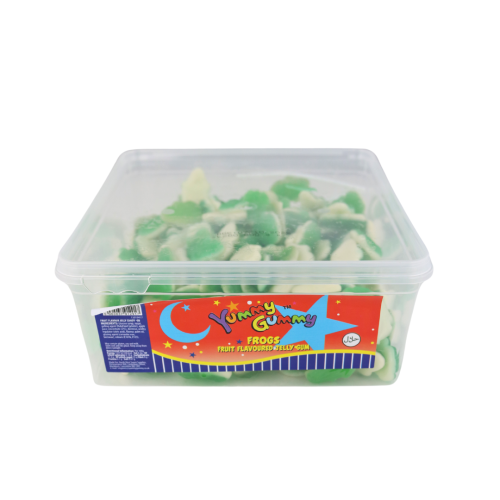 Yummy Gummy Jelly Green Frogs 800g Tub