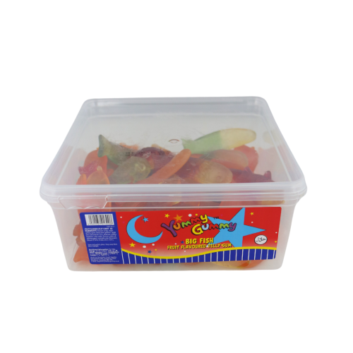 Yummy Gummy Jelly Big Fish 800g Tub