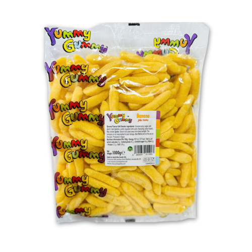 Yummy Gummy Fizzy Banana 1kg