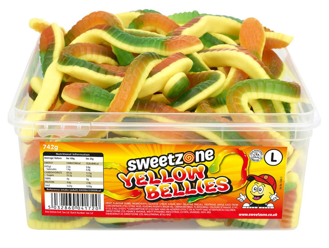 Sweetzone Halal Yellow Bellies Tub 742g
