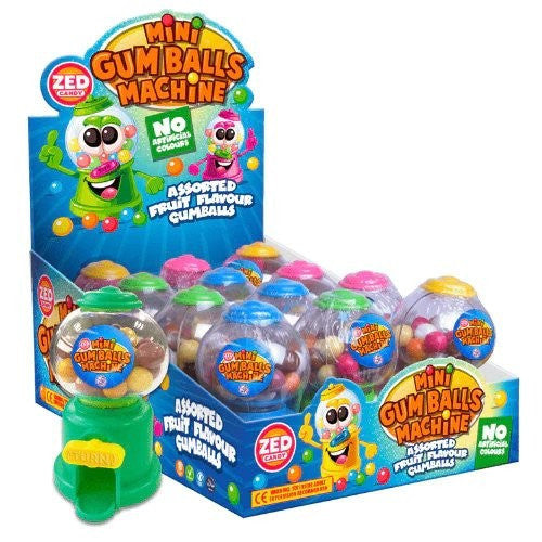 Zed Candy Mini Gum Balls Machine 12pk