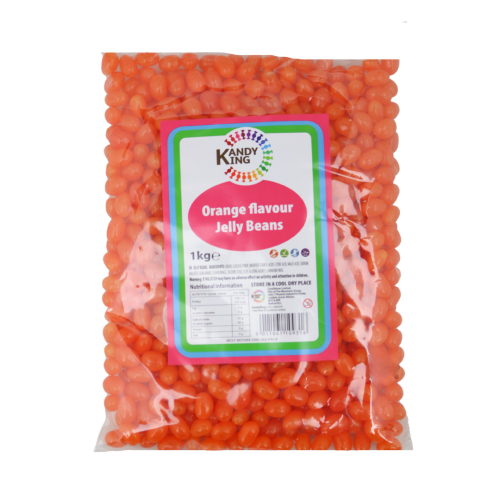 Kandy King Orange Single Colour Jelly Beans 1kg