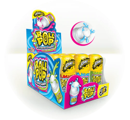 Johny Bee Roll Pop Candy 15pk