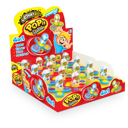 Johny Bee Pop It Spinner Candy 16x15g