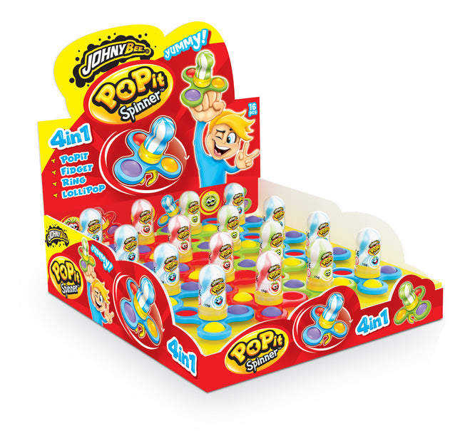 Johny Bee Pop It Spinner Candy 16x15g