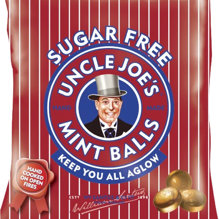 Uncle Sugar Free Joes Mint Balls Pre Packs 12 x 60g