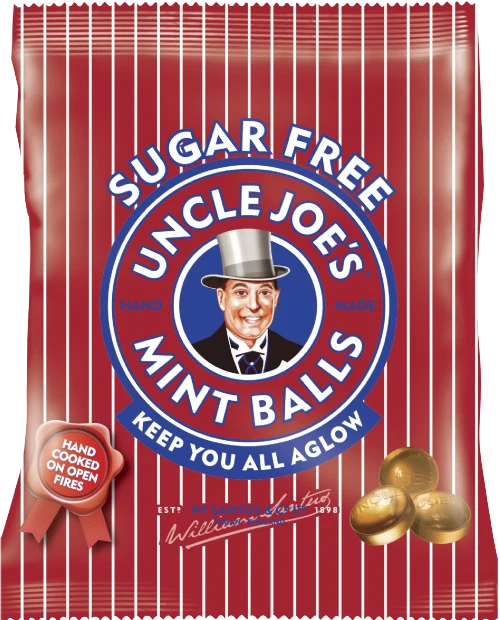 Uncle Sugar Free Joes Mint Balls Pre Packs 12 x 60g